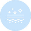 Icon showing Juvelook and Juvelook Volume effects on scar improvement, pore reduction, hydration, wrinkle elasticity, and skin strengthening